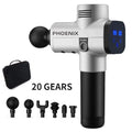 Pistola de Massagem Phoenix A2 para Relaxamento Muscular, Massageador de Tecido Profundo, Vibrador Dinâmico, Portátil e Com Visor