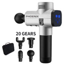 Pistola de Massagem Phoenix A2 para Relaxamento Muscular, Massageador de Tecido Profundo, Vibrador Dinâmico, Portátil e Com Visor