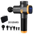 Pistola de Massagem Phoenix A2 para Relaxamento Muscular, Massageador de Tecido Profundo, Vibrador Dinâmico, Portátil e Com Visor