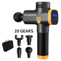 Pistola de Massagem Phoenix A2 para Relaxamento Muscular, Massageador de Tecido Profundo, Vibrador Dinâmico, Portátil e Com Visor