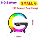 Carregador sem fio multifuncional com suporte, alto-falante, cartão TF, luz noturna RGB e estação de carregamento rápido para iPhone 16 15, Samsung, Xiaomi e Huawei.